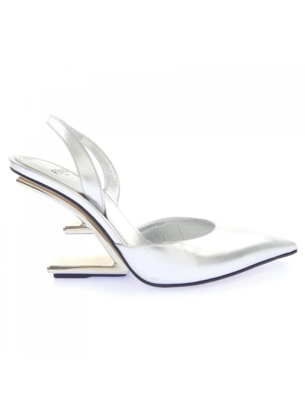 Fendi Pumps Heel Silver